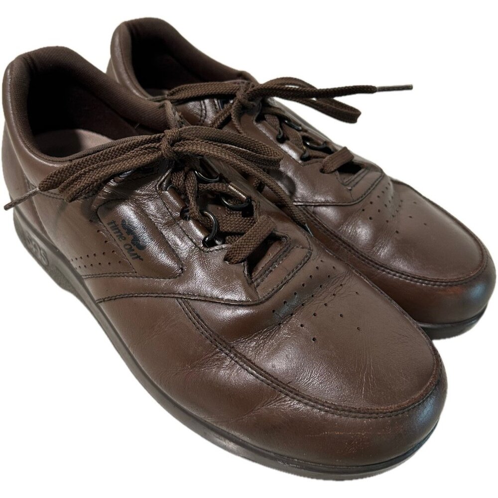 Sas Men’s Time Out Lace Up Comfort Walking Shoe Sneakers Walnut Brown 9.5 M